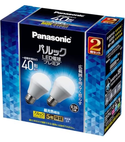 Amazon | パナソニック パルック LED電球 【プレミア】 口金直径26mm